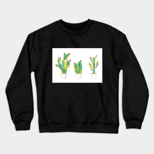 Three blooming cactus Crewneck Sweatshirt